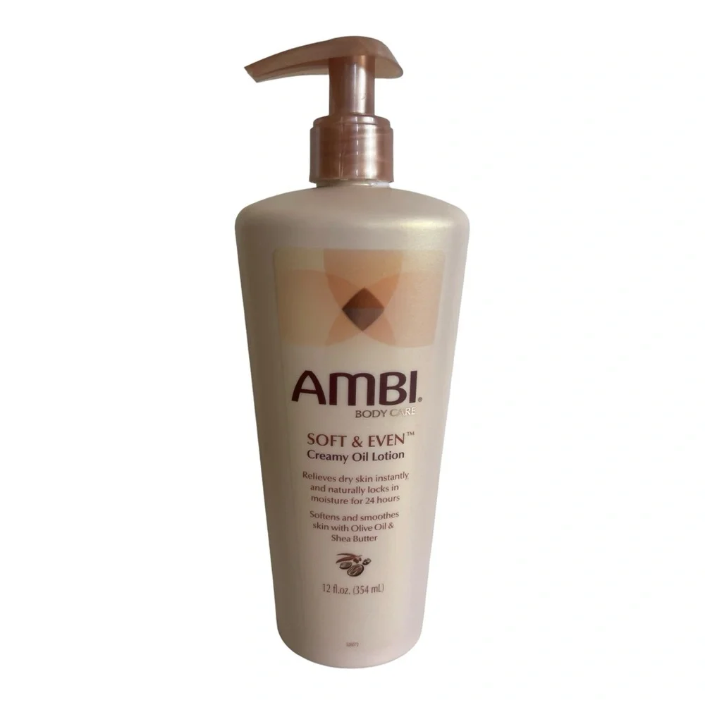 Ambi Body Care Soft & Even Creamy Oil Lotion 12 fl oz Pump New